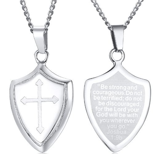 **COI Titanium Cross Tag Pendant-9768