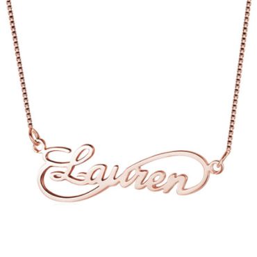 ***COI Titanium Gold Tone/Rose/Silver Necklace With Custom Name(Length: 19.68 inches)-00044A